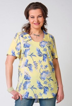 Блуза 2614" (Цветной)"