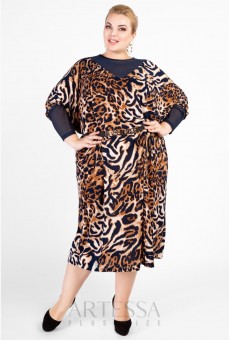 Платье PP04013LEO05 леопард