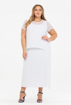 Платье 110200402 белый