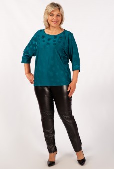 Блуза Дейзи: Цвет темно-бирюзовый