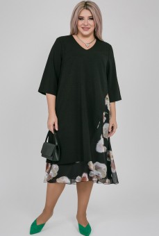 Платье 978: Цвет черный распродажа%