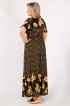 Платье Клеопатра: Цвет желтый/черный: Фото 2