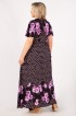 Платье Клеопатра: Цвет фиолетовый/черный: Фото 2