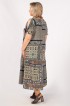 Платье Анфиса: Цвет пэчворк бирюзовый: Фото 2