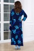 Платье «Адель». Цвет: синий / бирюзовый: Фото 3