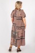 Платье Анфиса: Цвет пэчворк бордовый распродажа%: Фото 2