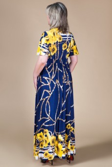 Платье Клеопатра Цвет:цветы желтые